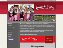 Tablet Screenshot of brau-bistro.de
